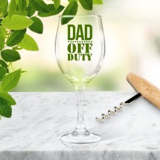 Off Duty Wine Glass