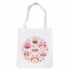 Owl White Tote Bag