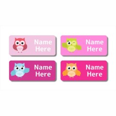 Owl Rectangle Name Label