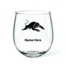 NRL Panthers Stemless Wine Glass