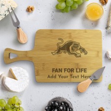 NRL Panthers Rectangle Bamboo Serving Board
