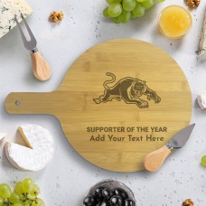 NRL Panthers Round Bamboo Serving Board