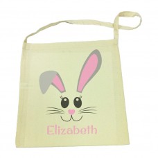 Pink Bunny Face Tote Bag