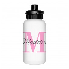 Pink Monogram Drink Bottle