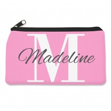 Pink Monogram Pencil Case