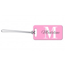 Pink Monogram Bag Tag
