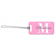 Pink Monogram Bag Tag