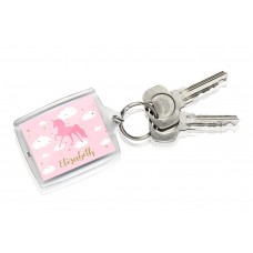 Pink Unicorn Keyring