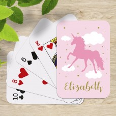 Pink Unicorn Playing Cards