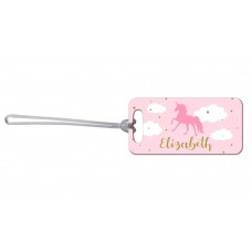 Pink Unicorn Bag Tag