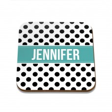 Polka Dot Square Coaster