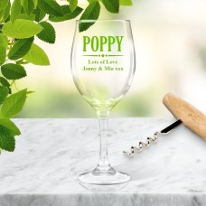 Poppy Wine Glass