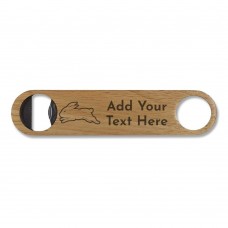 NRL Rabbitohs Wooden Bottle Opener