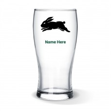 NRL Rabbitohs Standard Beer Glass