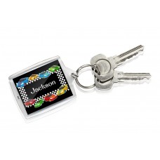 Race Cars Keyring