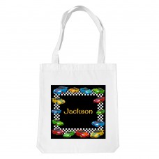 Race Cars White Tote Bag