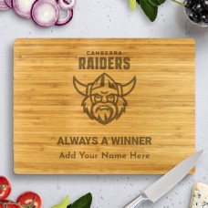 Raiders NRL Bamboo Cutting Board