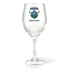 NRL Raiders Wine Glass