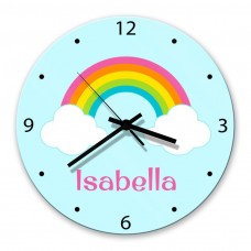 Rainbow Glass Wall Clock