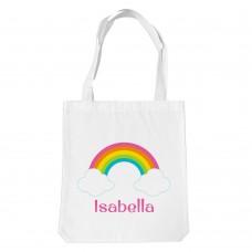 Rainbow White Tote Bag