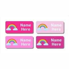 Rainbow Rectangle Name Label