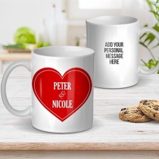 Red Heart Mug