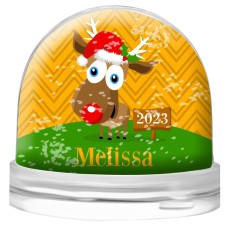 Reindeer Snow Globe