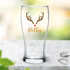 Reindeer Standard Beer Glass