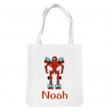 Robot White Tote Bag