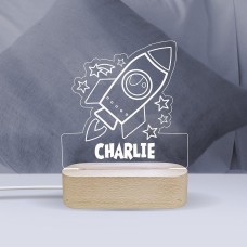 Rocket Personalised Night Light