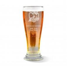 NRL Roosters Engraved Premium Beer Glass