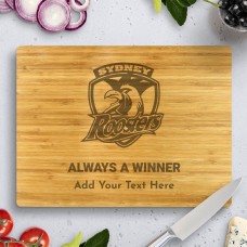 Roosters NRL Bamboo Cutting Board