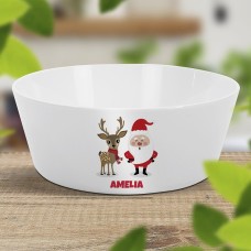 Santa & Reindeer Kids' Bowl