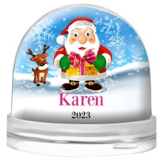 Santa Gift Snow Globe