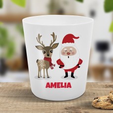 Santa & Reindeer Kids Cup