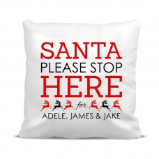 Santa Stop Cushion Cover