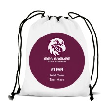 NRL Sea Eagles Drawstring Sports Bag