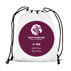 NRL Sea Eagles Drawstring Sports Bag