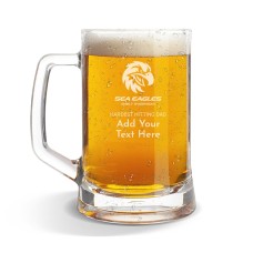 NRL Sea Eagles Glass Beer Mug