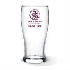 NRL Sea Eagles Standard Beer Glass
