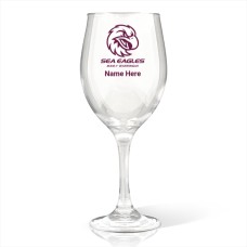 NRL Sea Eagles Wine Glass