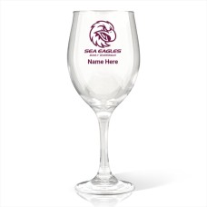 NRL Sea Eagles Wine Glass