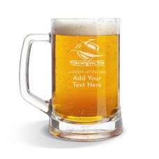 NRL Sharks Glass Beer Mug