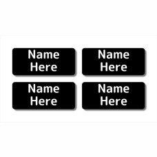 Single Colour Rectangle Name Label