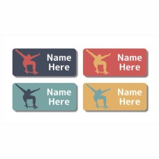 Skater Rectangle Name Label