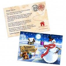 Snowman Santa Postcard