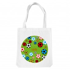 Soccer White Tote Bag