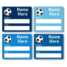 Soccer Ball School Book Labels