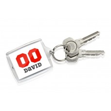 Sports Number Keyring