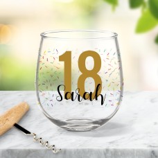 Sprinkles Stemless Wine Glass